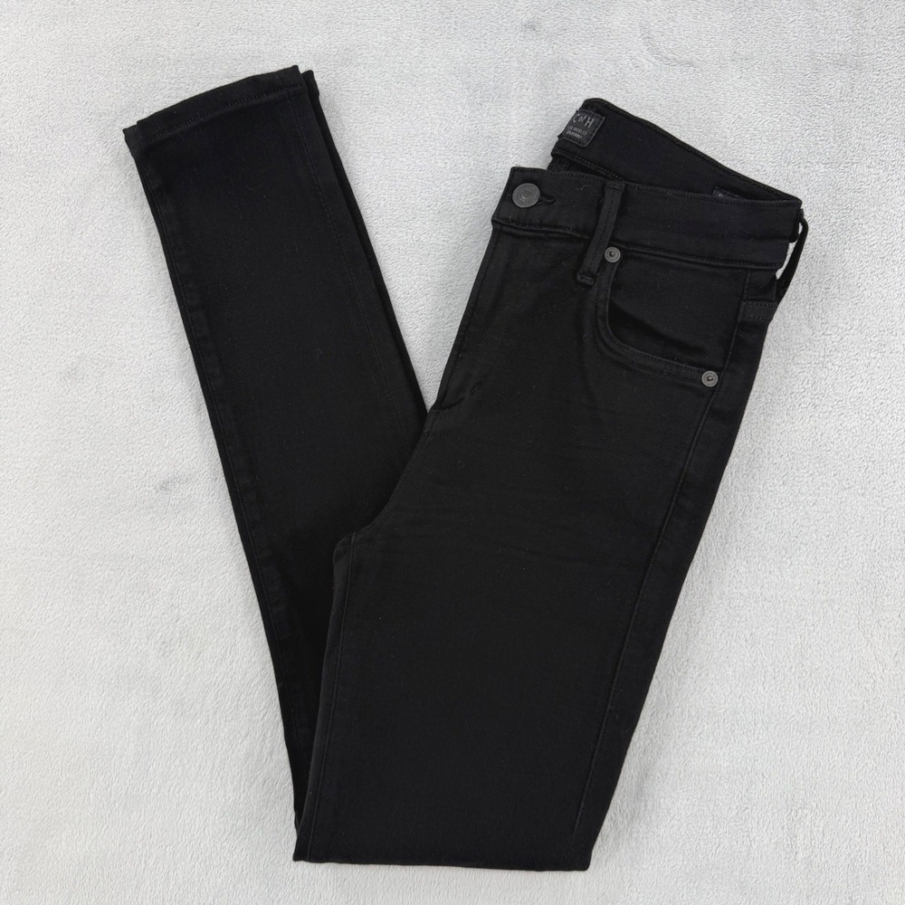Citizens of Humanity Rocket High Rise Skinny Jeans Womens 26 Black Strech Denim